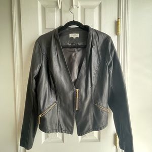 Faux leather jacket